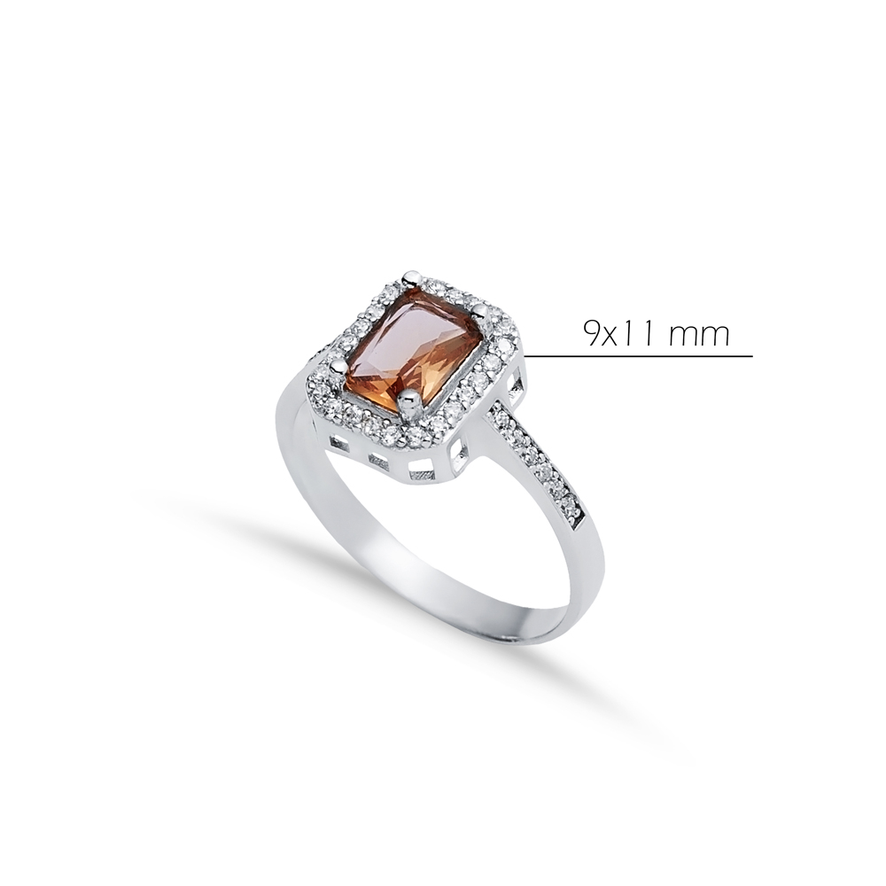 Baguette Design 925 Silver Zultanite Ring