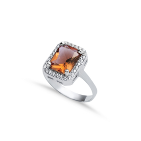 Rectangle Zultanite Ring Silver Jewelry
