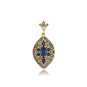 Marquise Sapphire CZ Ottoman Pendant