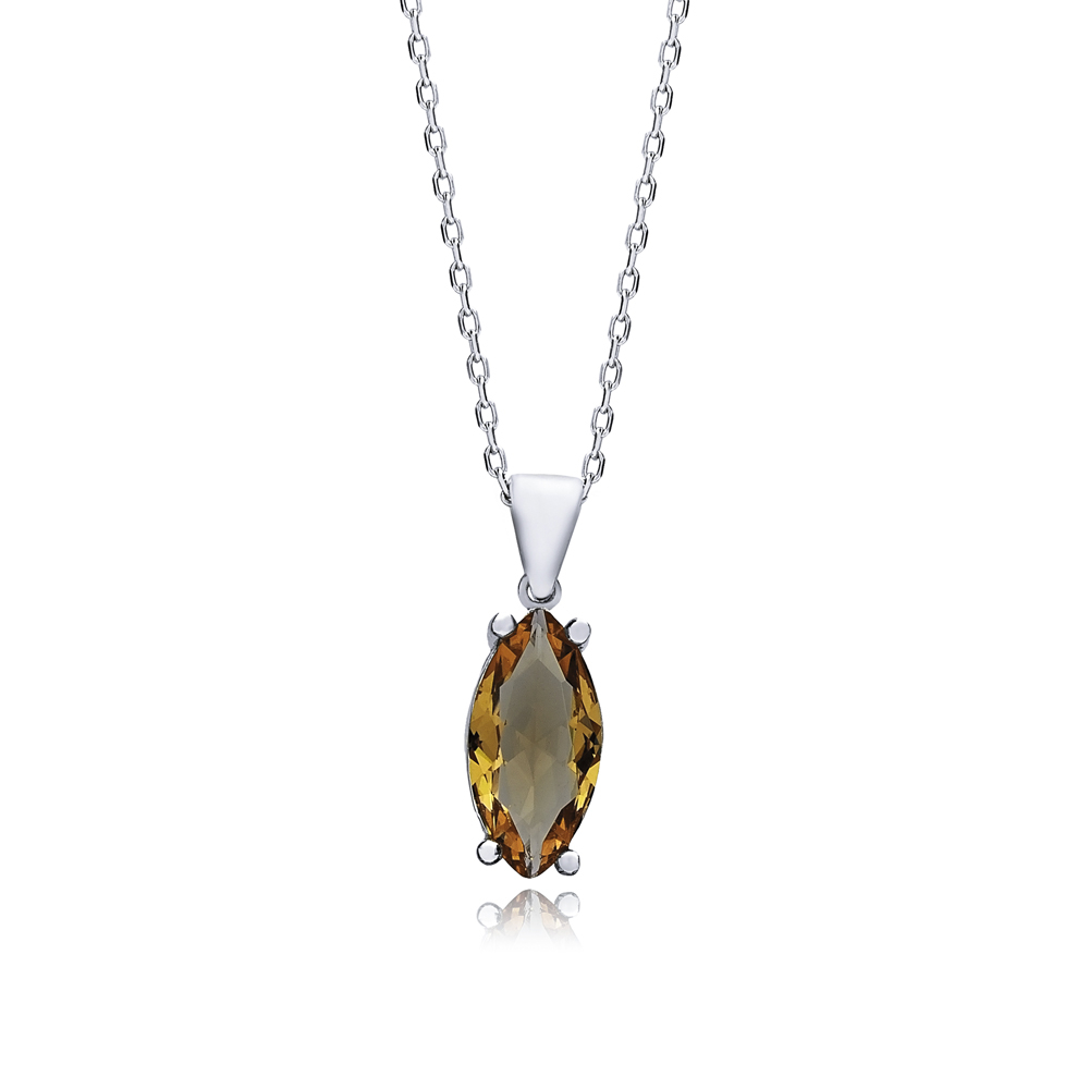 Marquise Zultanite Silver Necklace Charm