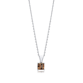 Square Zultanite Jewelry Charm Necklace