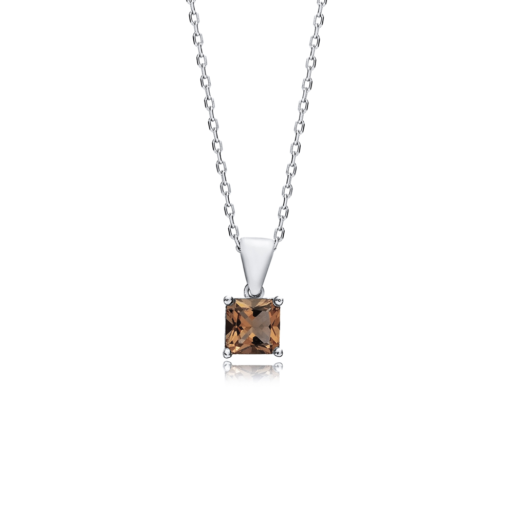 Square Zultanite Jewelry Charm Necklace