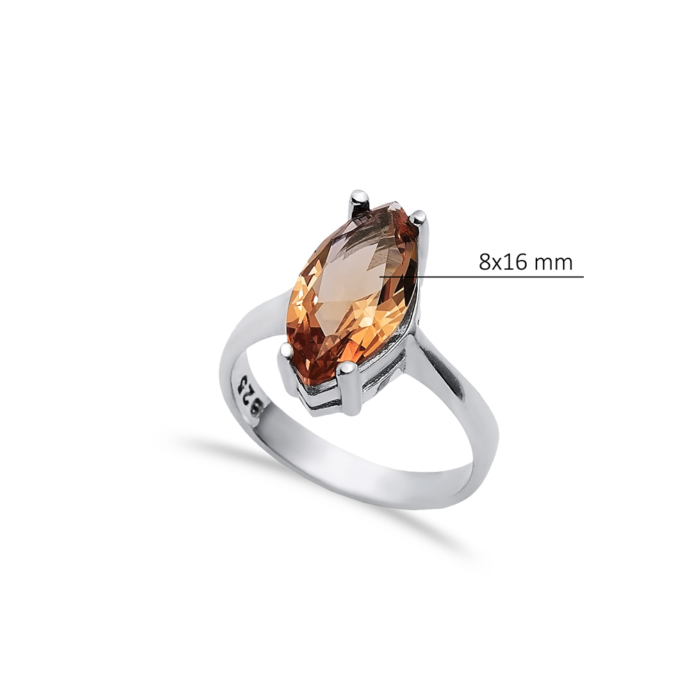 Marquise Silver Zultanite Ring Jewelry