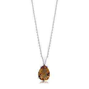10x14mm Charm Necklace Pear Zultanite