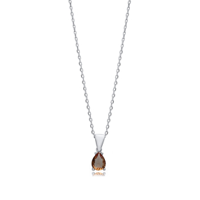 6x8 mm Pear Zultanite Charm Necklace