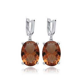 13x18 mm Silver Zultanite Dangle Earrings