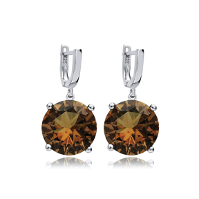 Ø16 mm Zultanite Dangle Earrings 925