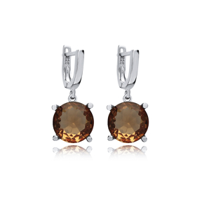 Ø12 mm Zultanite Dangle Earrings Jewelry