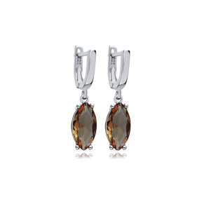 7x14 mm Zultanite 925 Dangle Earrings