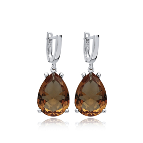 12x18 mm Zultanite Dangle Earrings Silver