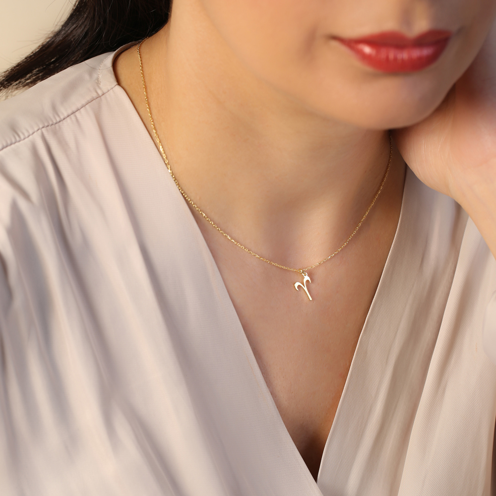 Aries Zodiac Sign Plain Horoscope Silver Charm