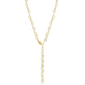 52 cm Heart Silver Chain Necklace and Bracelet