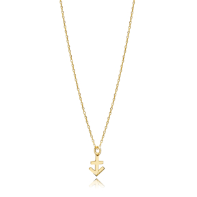 Sagittarius Zodiac Sign Plain Silver Charm Necklace