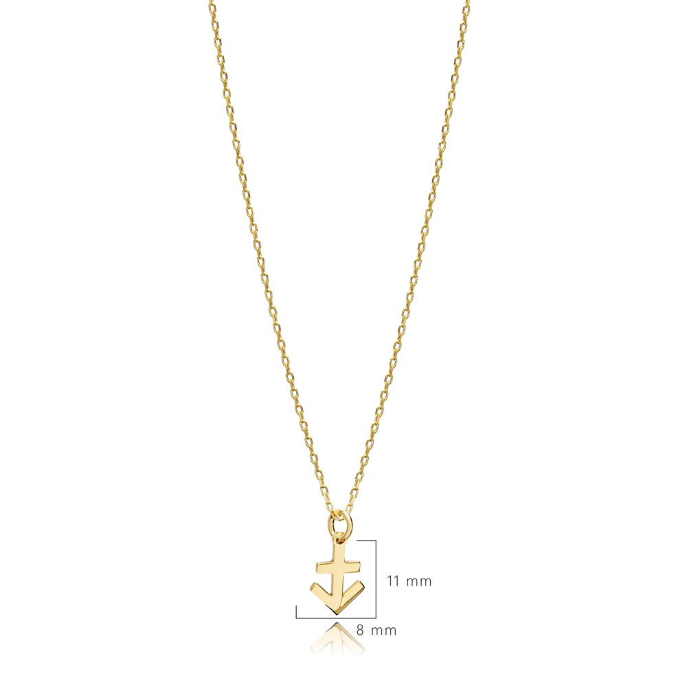 Sagittarius Zodiac Sign Plain Silver Charm Necklace