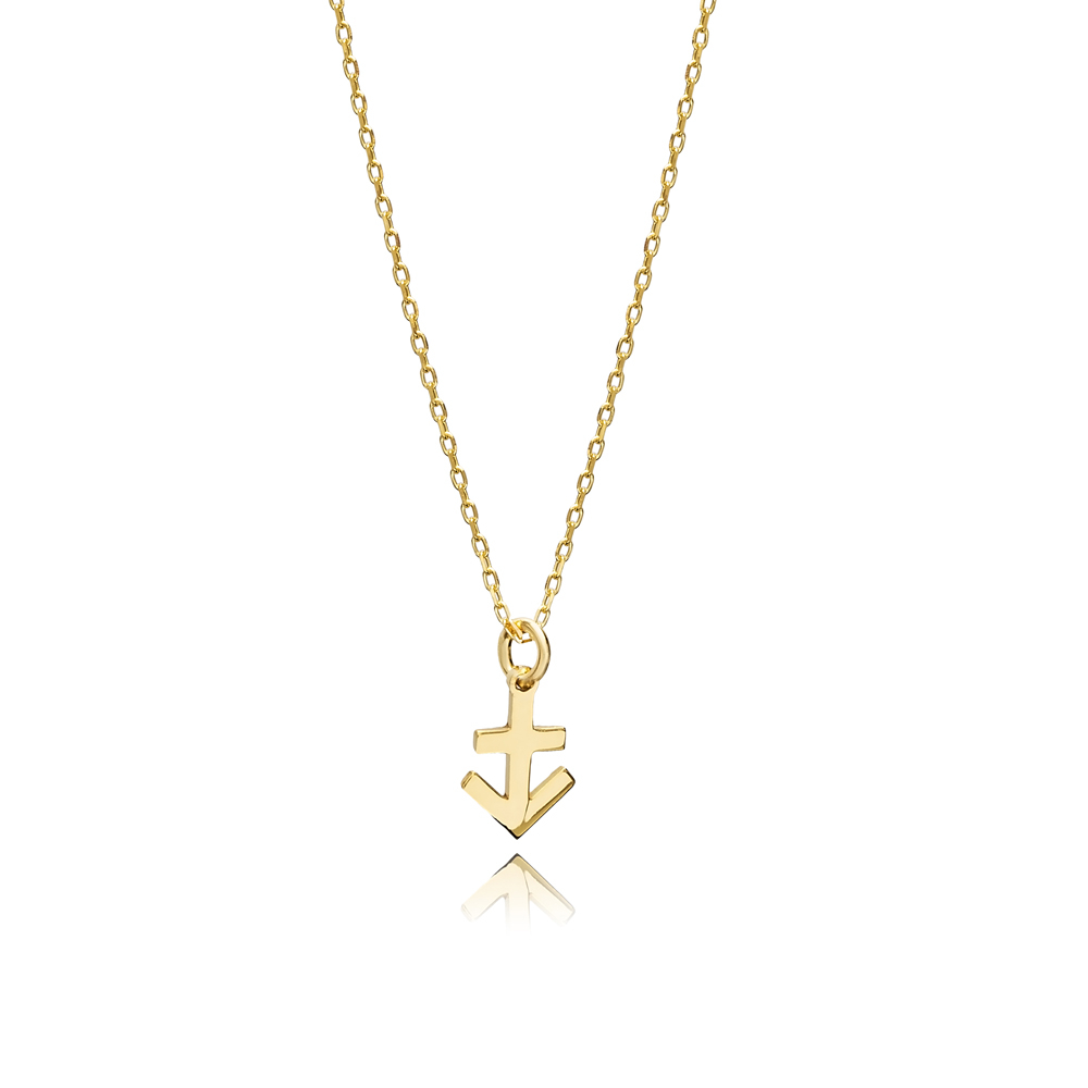 Sagittarius Zodiac Sign Plain Silver Charm Necklace