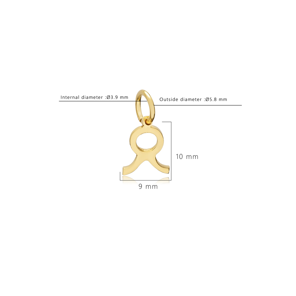 Taurus Zodiac Sign Plain Horoscope Silver Charm