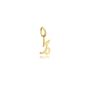 Capricorn Zodiac Sign Plain Horoscope Silver Charm