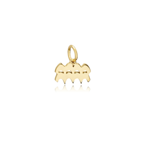 Aquarius Zodiac Sign Plain Horoscope Silver Charm