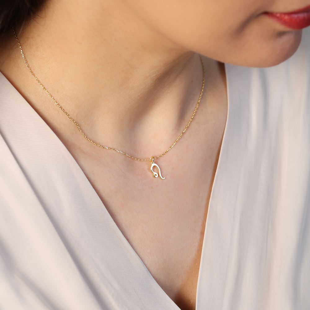 Leo Zodiac Sign Plain Horoscope Silver Charm