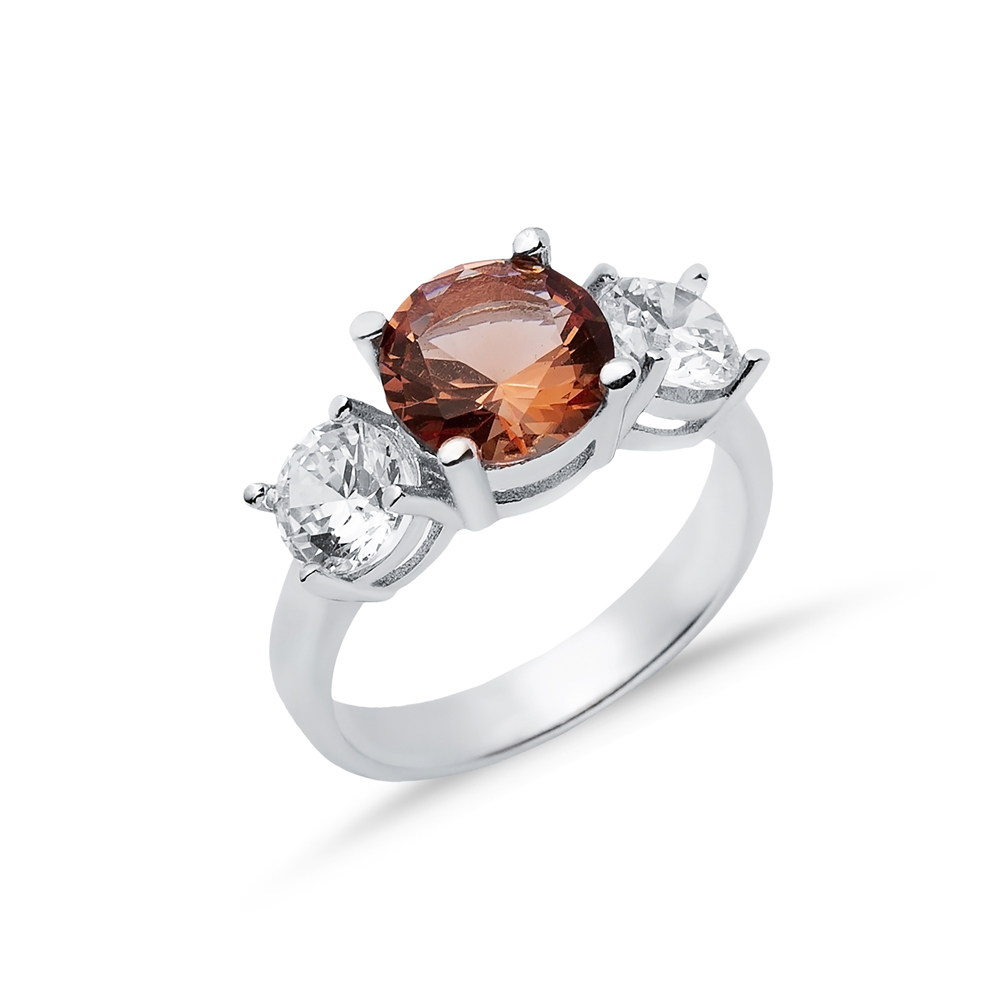 9mm Round Zultanite CZ Cluster Ring 925