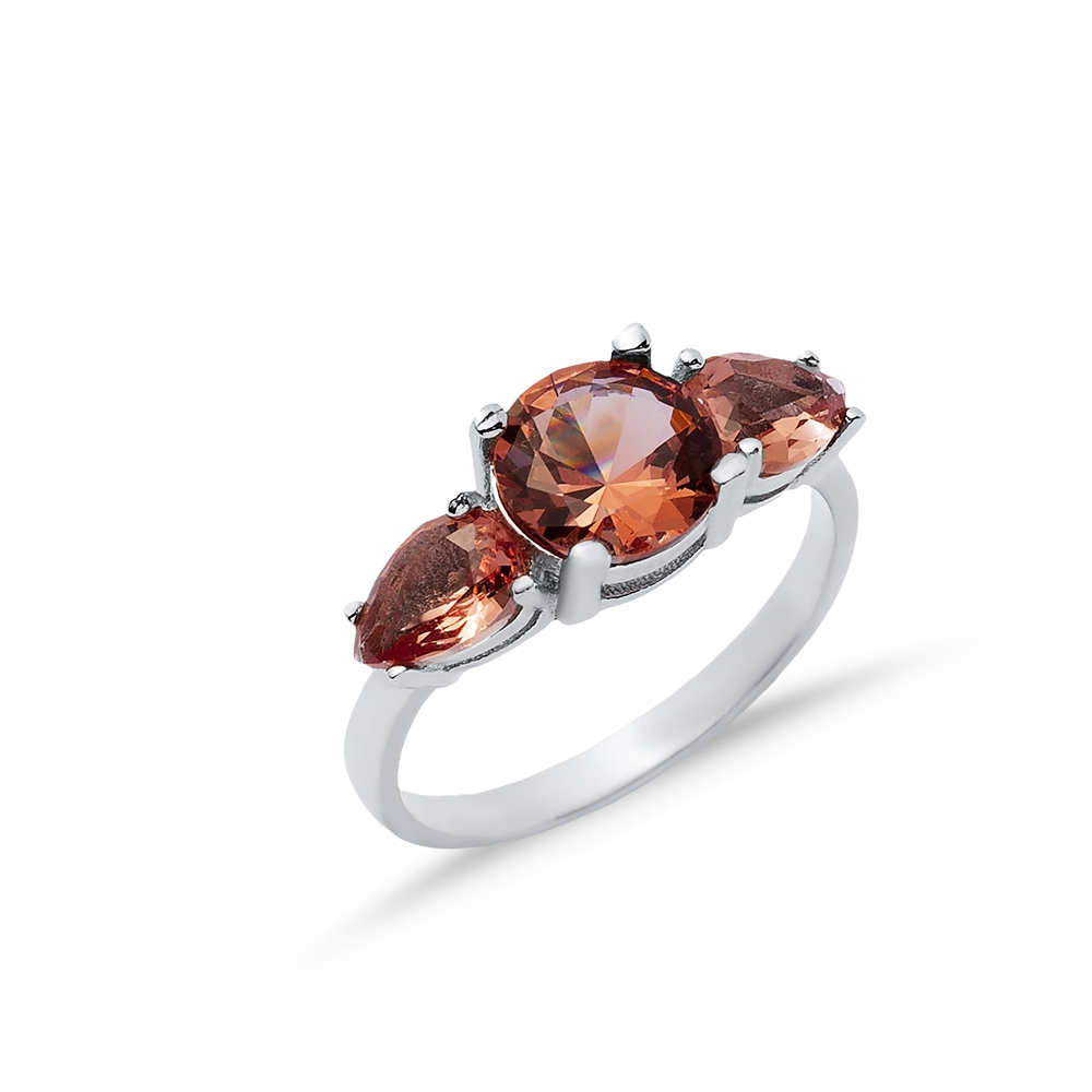 8x8 mm 925 Cluster Ring Round Zultanite