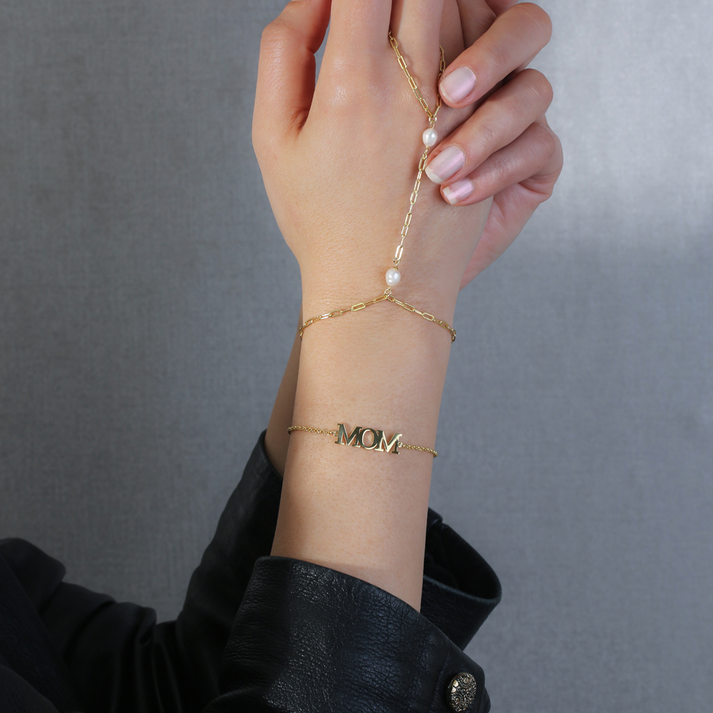 MOM Plain Rolo Chain 925 Silver Bracelet