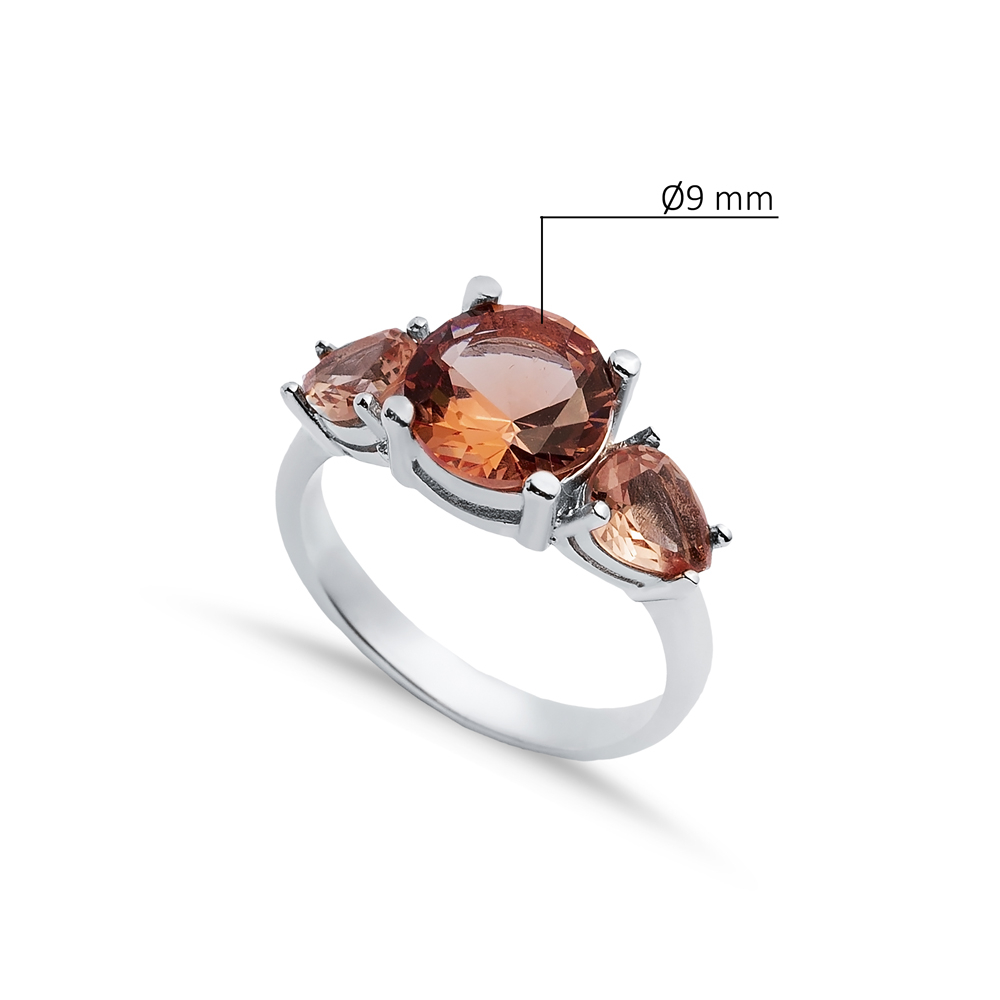 Ø9 mm 925 Round Zultanite Cluster Ring