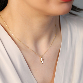Pisces Zodiac Sign Plain Silver Charm Necklace