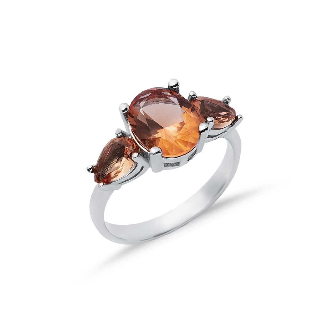 8x10 mm Oval Zultanite Silver Cluster Ring