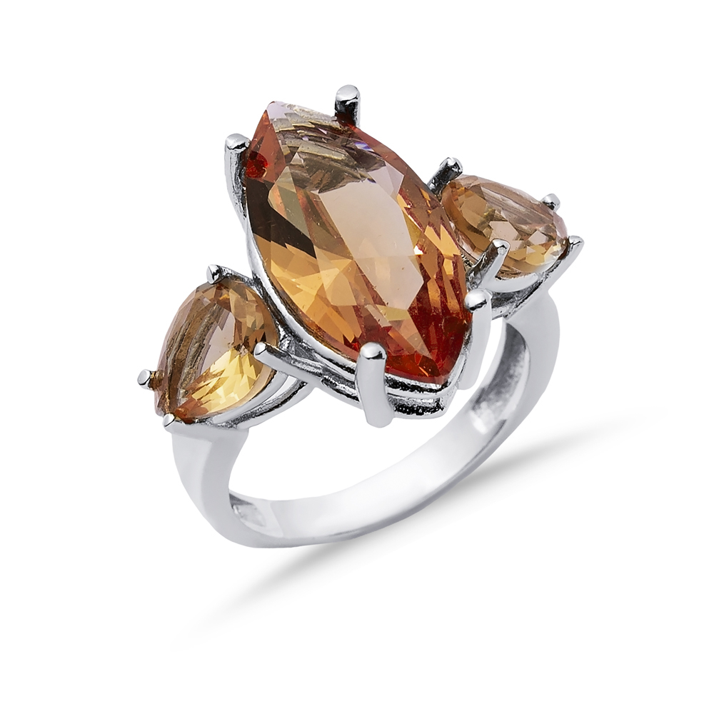 20x10 mm Marquise Pear Zultanite Cluster Ring