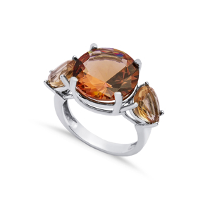Ø14 mm Round Zultanite Cluster Ring