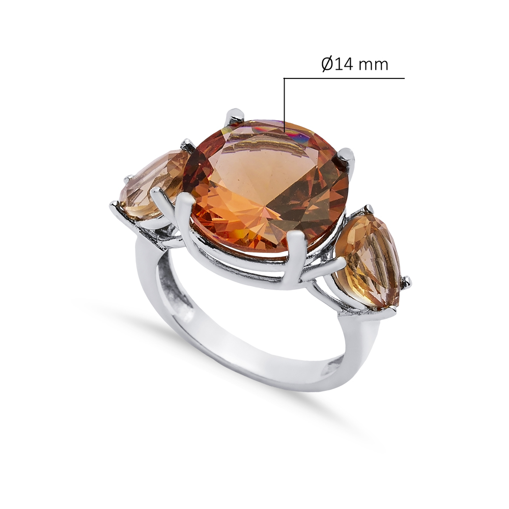 Ø14 mm Round Zultanite Cluster Ring