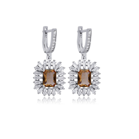 Baguette Stony Cluster Zultanite Earrings