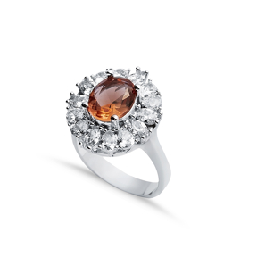 18x20 mm Oval Shape Cluster Zultanite Ring