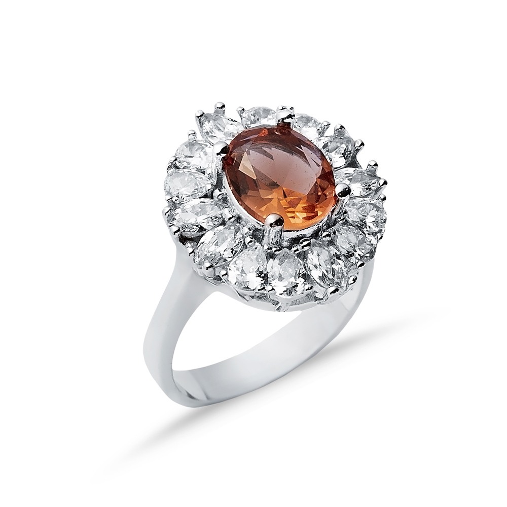 18x20 mm Oval Shape Cluster Zultanite Ring