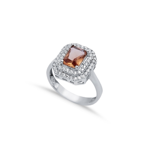 13x15 Elegant Baguette Cluster Zultanite Ring
