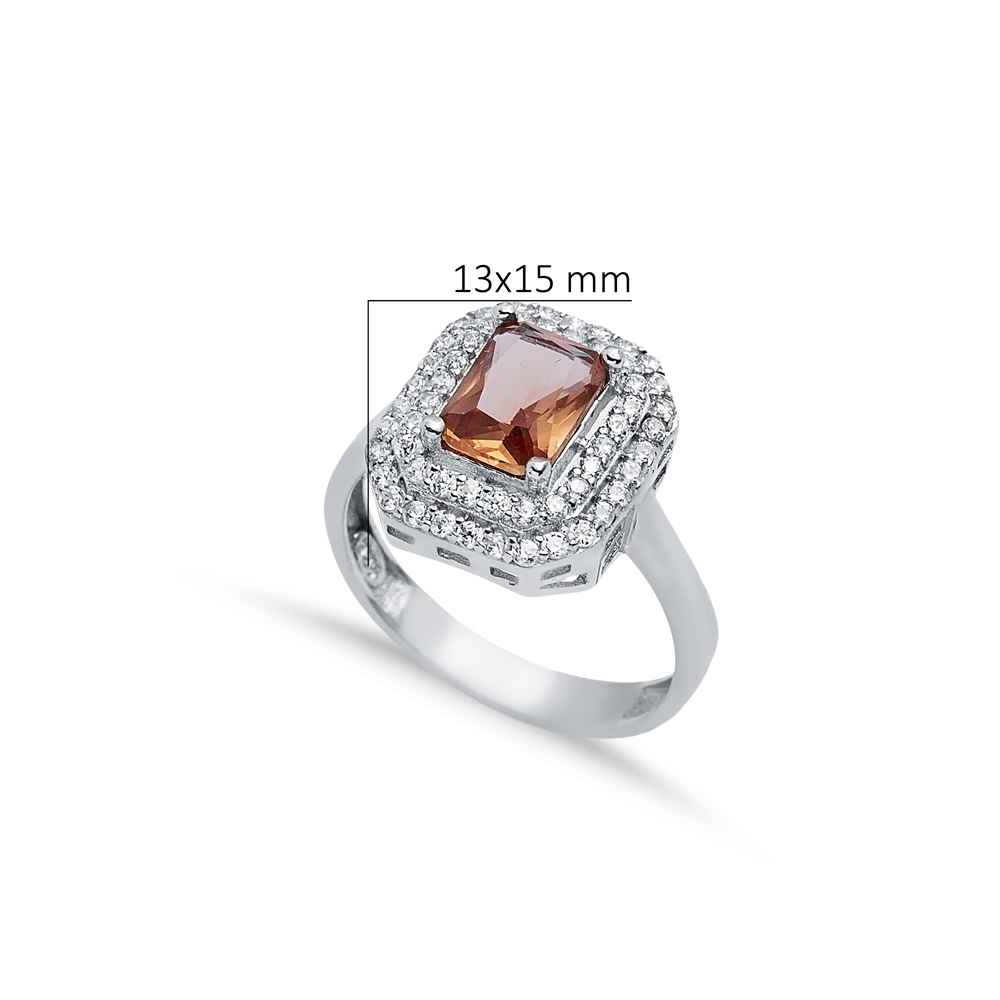 13x15 Elegant Baguette Cluster Zultanite Ring