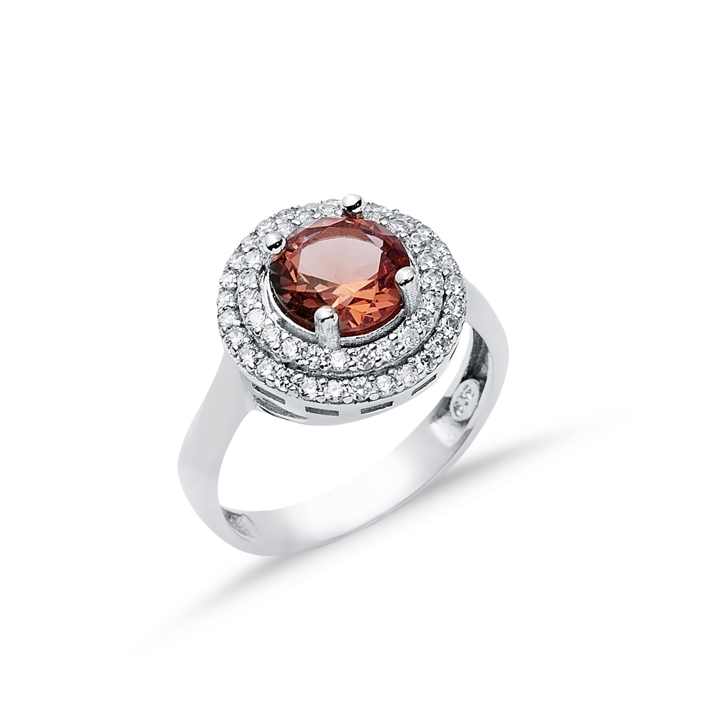 Ø15 mm Round Design Cluster Zultanite Ring