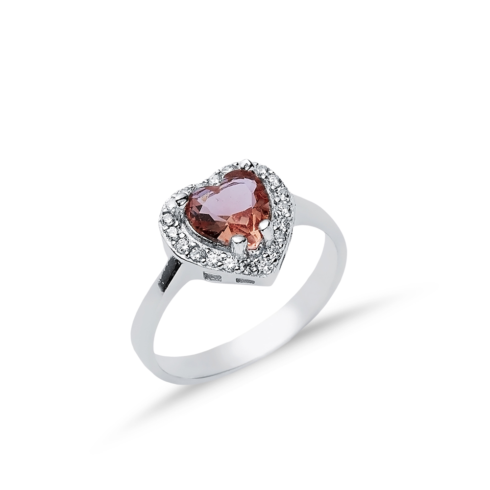 11x12 mm Heart Design Cluster Zultanite Ring