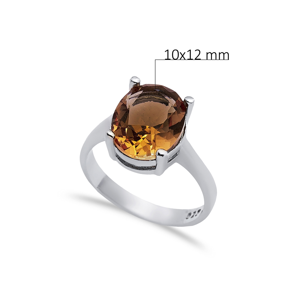 10x12 mm Oval Design Cluster Zultanite Ring