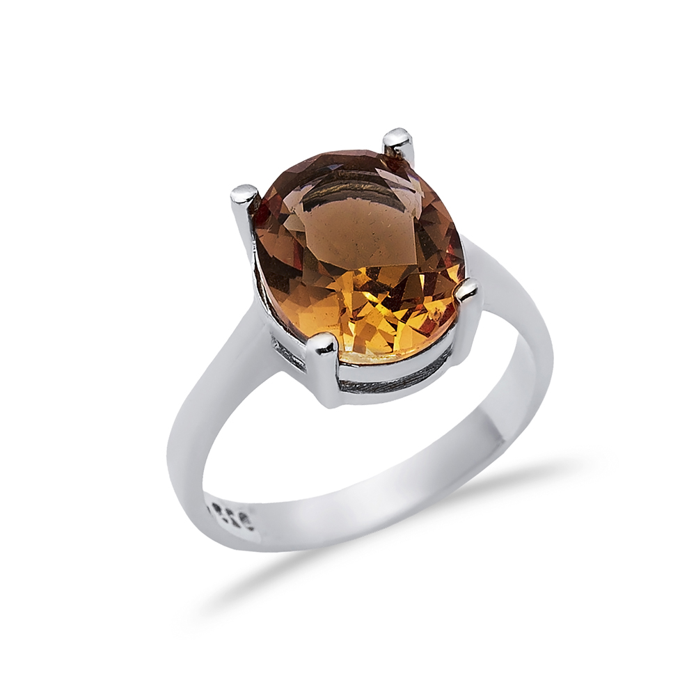 10x12 mm Oval Design Cluster Zultanite Ring