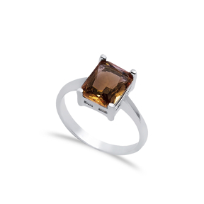 8x10 mm Rectangle Design Cluster Zultanite Ring