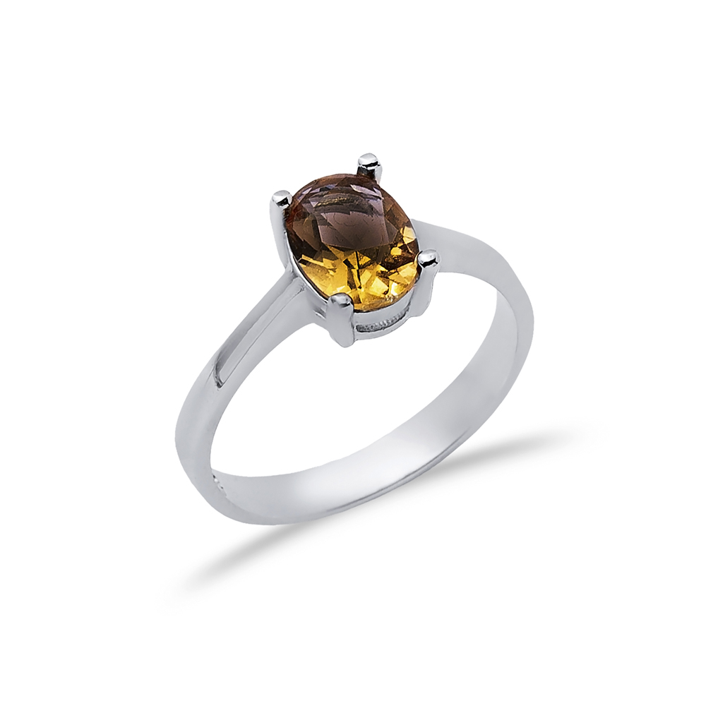 6x8 mm Oval Design Cluster Zultanite Ring