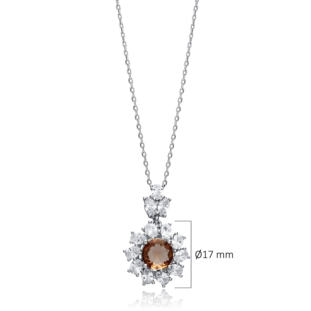 Ø17 mm Round Shape Stony Zultanite Necklace