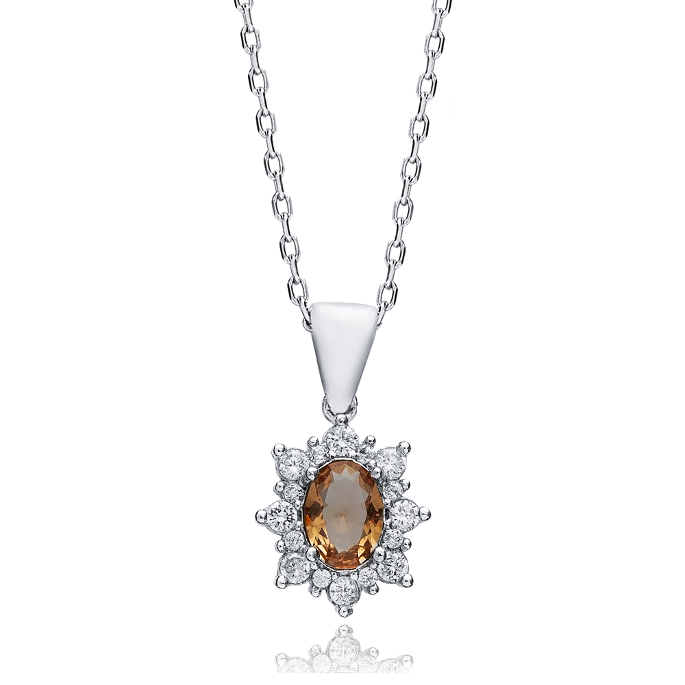11x13 Oval Dainty Design Zultanite Necklace