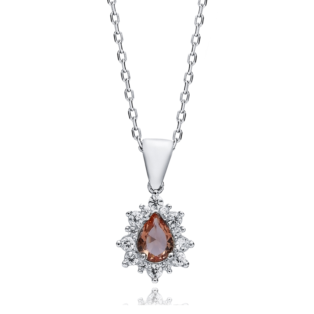 11x13 mm Pear Design Zultanite Necklace