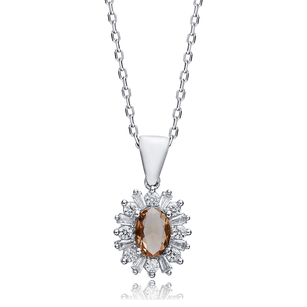 12x13 mm Oval Design Zultanite Necklace