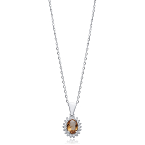 10x13 mm Oval Design Zultanite Necklace