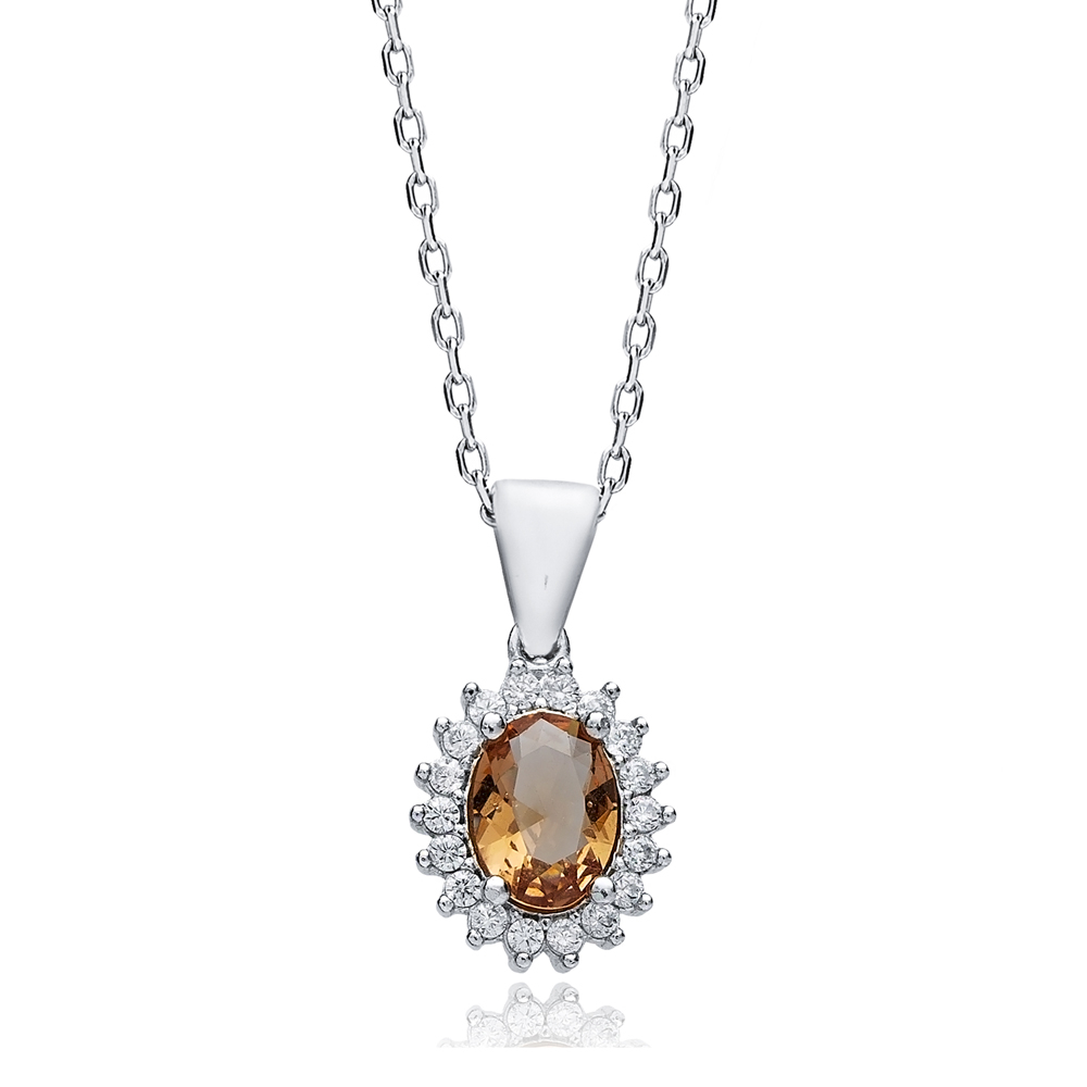 10x13 mm Oval Design Zultanite Necklace