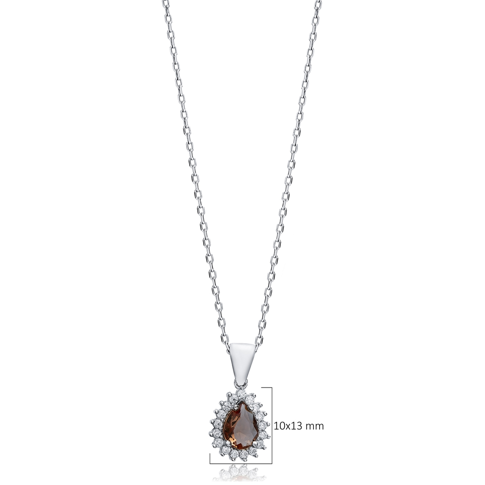 10x13 mm Pear Design Zultanite Necklace